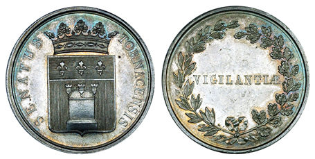 Бельгия Жетон Сената города Турне (серебро, диаметр 32 мм), цена 16-20 евро