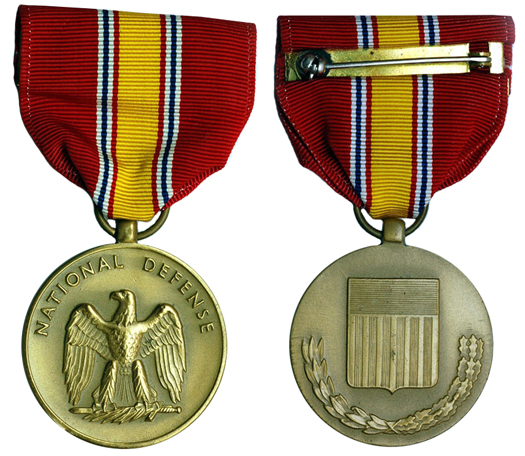США Медаль За национальную оборону (бронза, диаметр 32 мм), цена 3-4 доллара