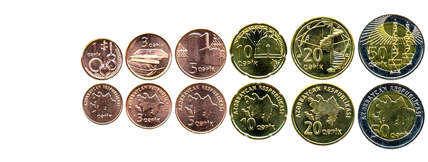 Азербайджанские манаты монеты