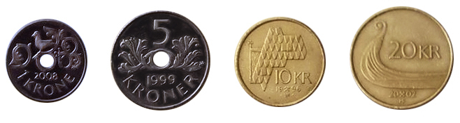 Норвежские кроны монеты