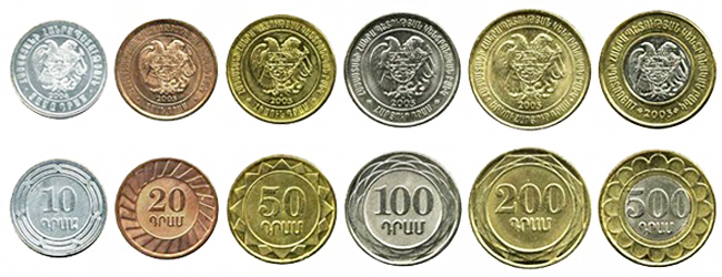 Армянские драмы монеты