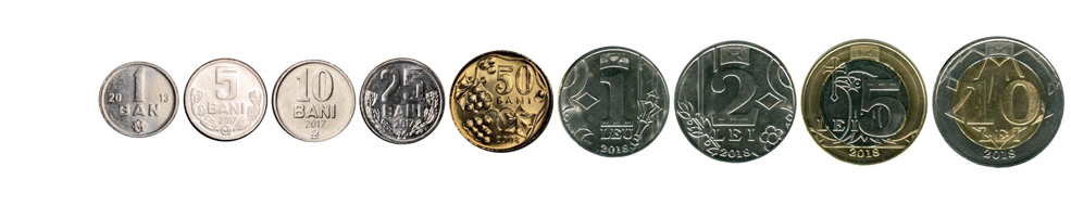 Молдавские леи монеты