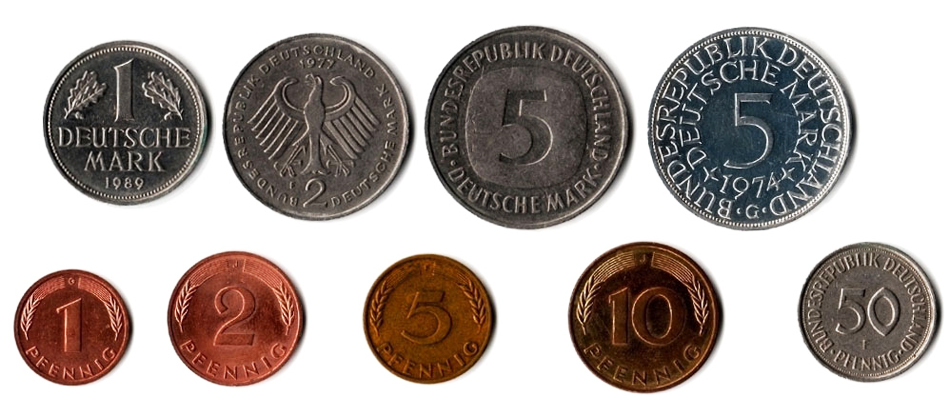 Немецкие марки монеты