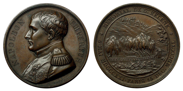 Франция Медаль В память о перезахоронении Наполеона I 1840 (бронза, диаметр 42 мм), цена 60-75 евро