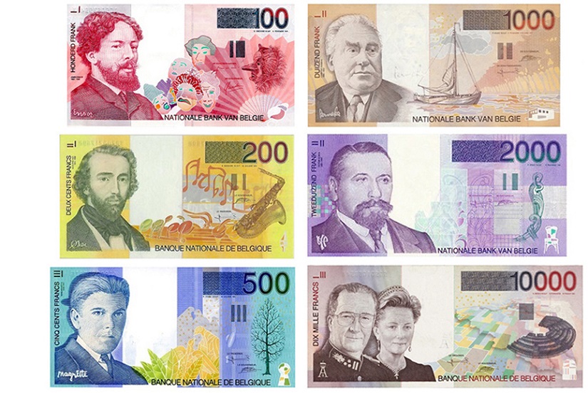 Бельгийские франки банкноты