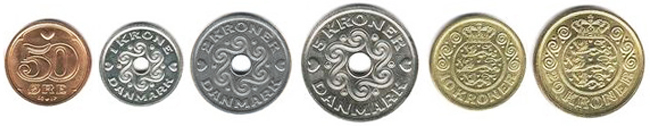 Датские кроны монеты
