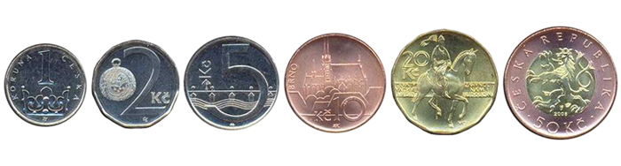Чешские кроны монеты