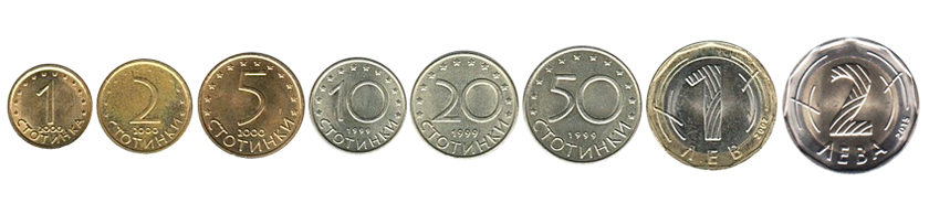 Болгарские левы монеты