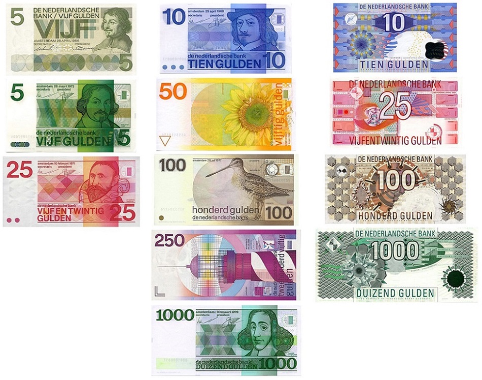 Гульдены Нидерландов банкноты